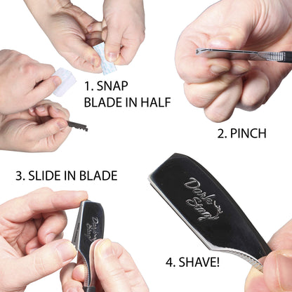 DARK STAG KAMISORI Cut Throat Shaving Razor Shave Barber Blade